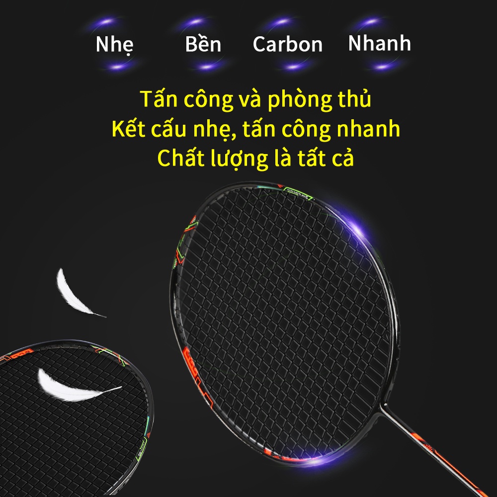 OenTwoFit 1pcs Vợt cầu lông 4U chính hãng carbon Bộ Vợt Cầu Lông Di Động Thể Thao Ngoài Trời ET001901