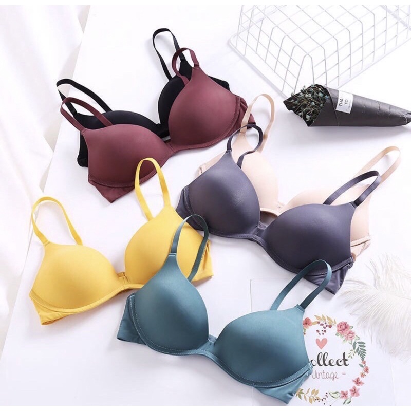 Áo Lót Áo Ngực Lụa Sữa Nhật Tàng Hình Không Gọng Đệm Mỏng Mẫu Mới Sexy Quyến Rũ Mainia Shop