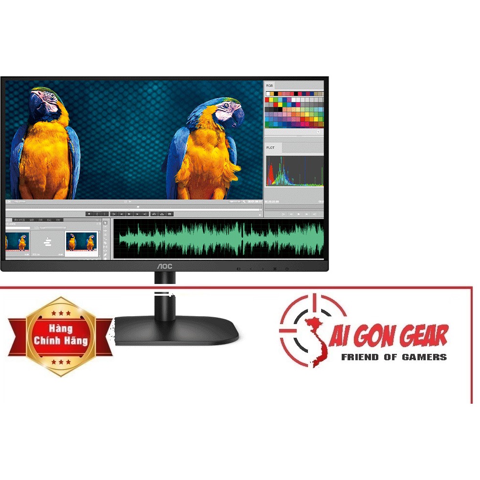 Màn hình AOC 24B2XHM/74 (23.8inch/FHD/VA/75Hz/6ms/250nits/HDMI+VGA) new chính hãng | BigBuy360 - bigbuy360.vn
