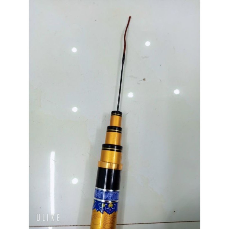 Cần câu tay GM 6H dài 6m3 tải cá 15kg hàng loại 1 Gama Seiko Hoàng Long  chính hãng màu mạ vàng săm hình rồng sang trọng