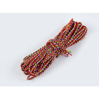 Chỉ ngũ sắc viền đỏ loại to và dày dặn (cuộn 50m) [PBMC]