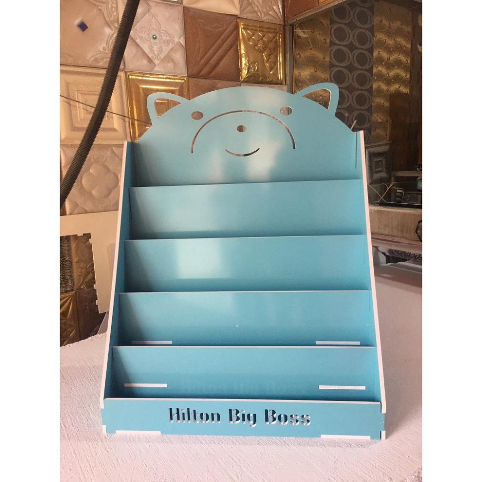 Kệ sách cho bé hình gấu có 5 tầng để sách đa năng