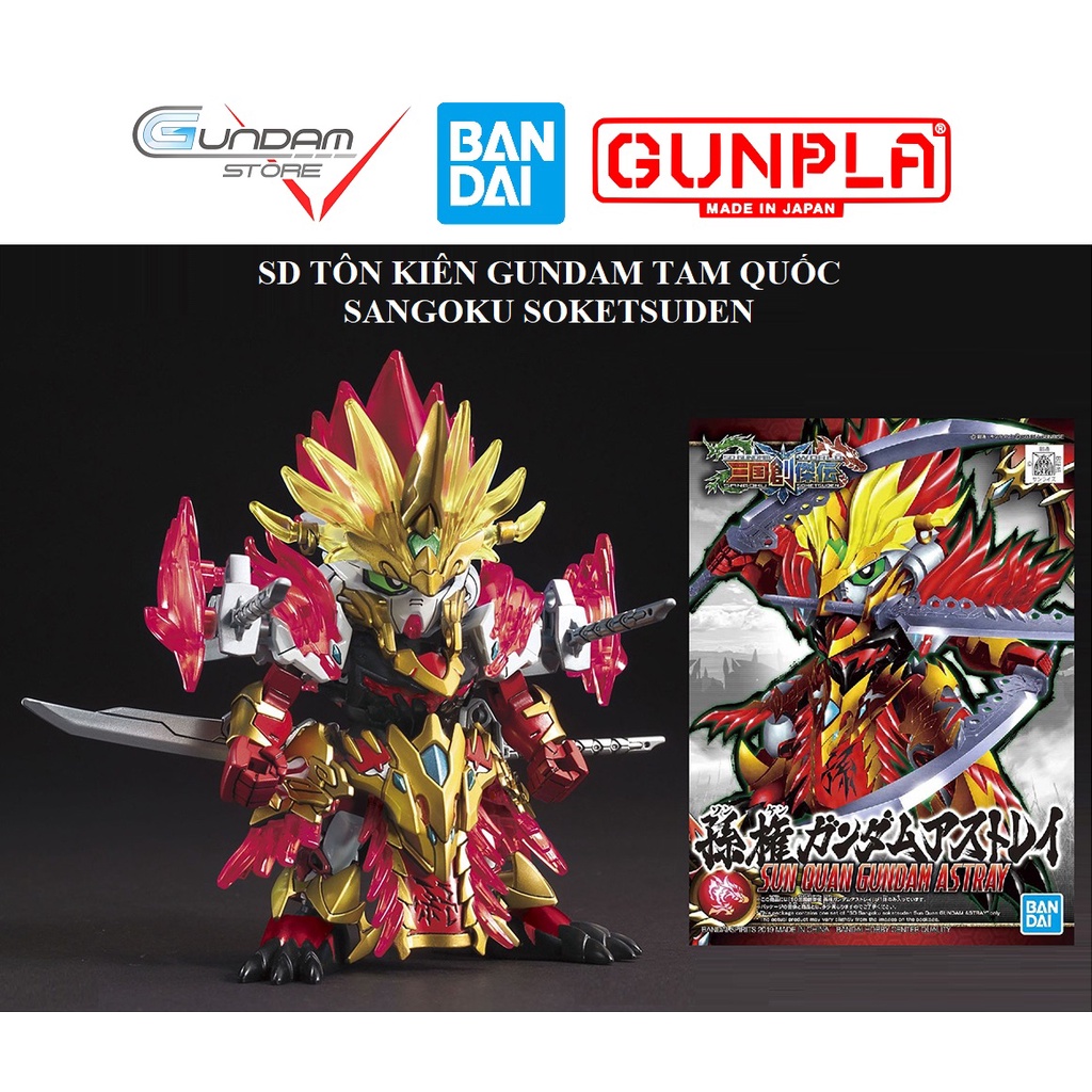 Mô Hình Gundam Sd Sun Quan Astray Bandai Tam Quốc Sangoku Soketsuden Đồ Chơi Lắp Ráp Anime Nhật