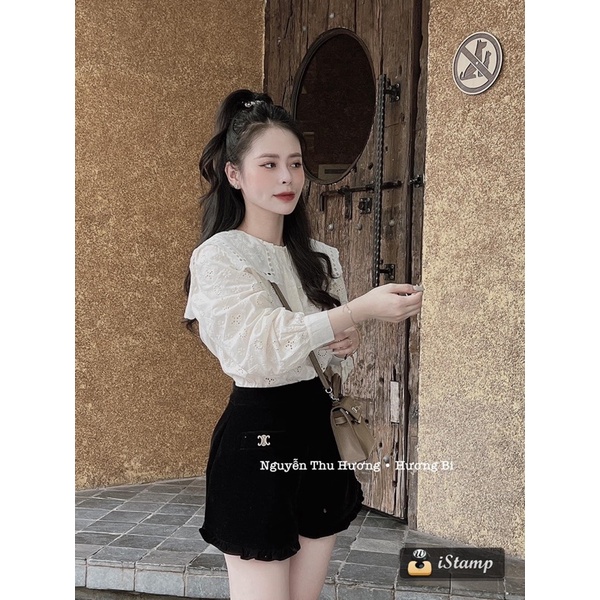 Áo thô hoa mặc đk 2 mặt