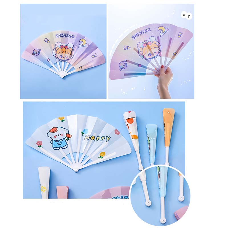 Quạt Xếp Cầm Tay Họa Tiết Hoạt Hình Dễ Thương Cho Bé | BigBuy360 - bigbuy360.vn