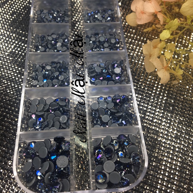 Đá chân keo mix size chia khay gắn móng