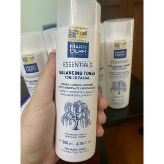 MartiDerm - Nước Cân Bằng Làm Sạch Chứa BHA & Prebiotics - MartiDerm Essentials Balancing Toner