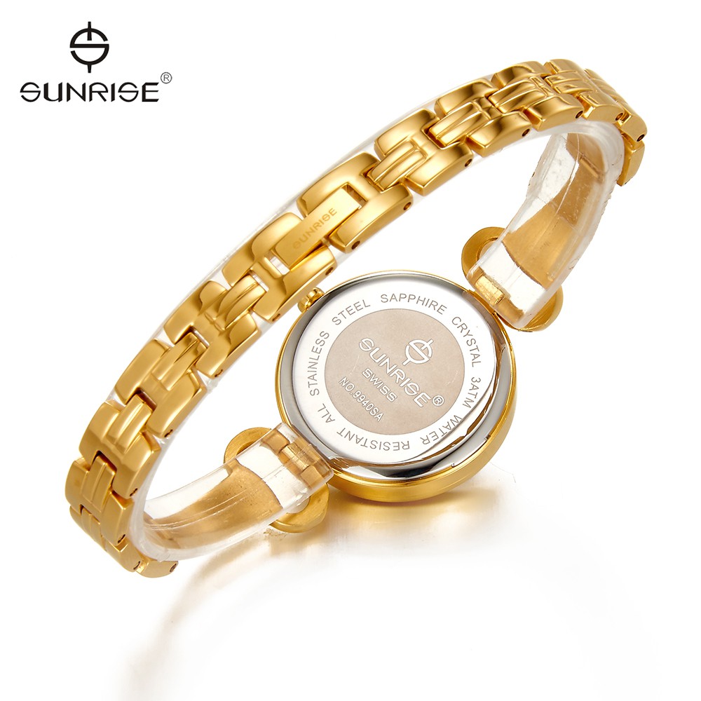 Đồng hồ nữ đẹp ♥️FREESHIP♥️ Model Sunrise 9940AA kính Sapphire chống xước chống nước tốt - Fullbox chính hãng
