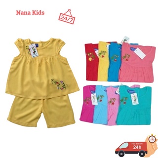 Bộ tole lanh lửng bé gái thương hiệu Bảo Ngọc chất liệu tôn nhẹ, mát và độ bền cao, không ra màu cho bé 5 đến 9 tuổi.