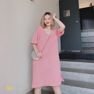 ĐẦM THUN FORM RỘNG CỔ TIM