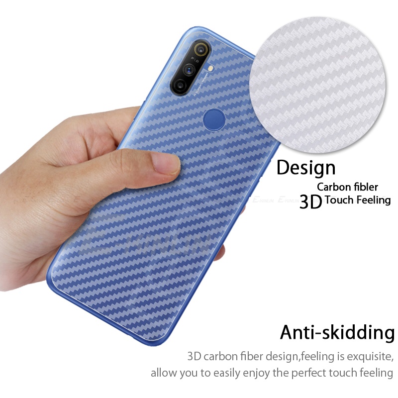 Bộ 5 Miếng Phim Dán 3D Bằng Sợi Carbon Cho Realme Narzo 50 50A 50i Prime 30 20 10 30A 20A 10A Pro