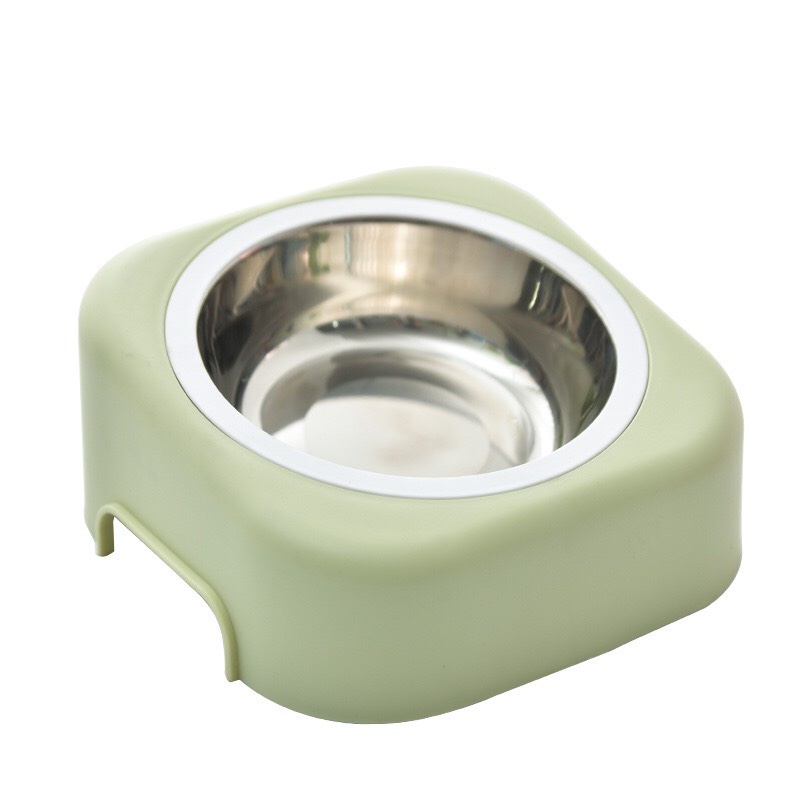 Bát ăn cho chó - Bát ăn cho mèo Inox chống gù