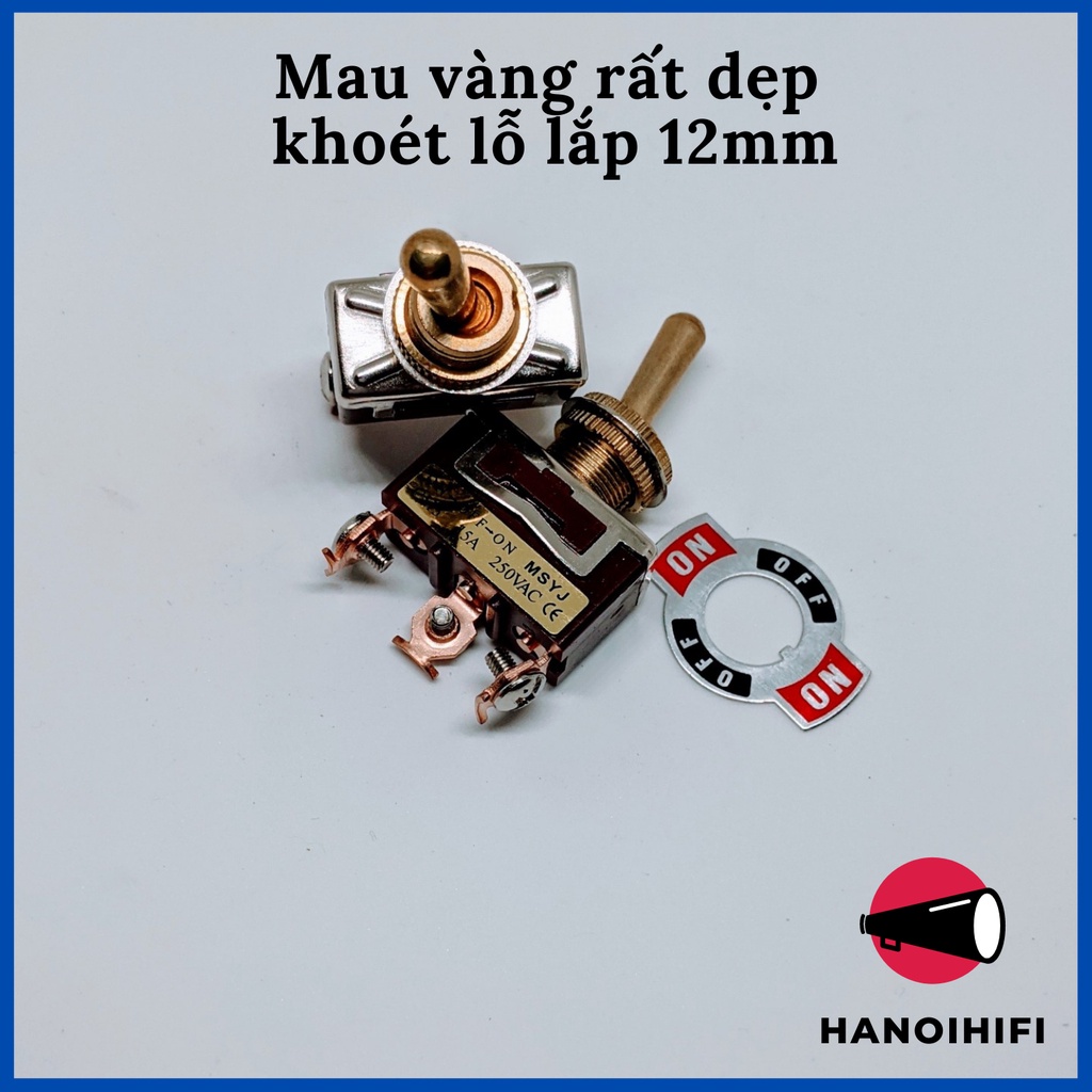 Công tắc gạt chống nước ON/OFF/ON 15A/250V loại 3 chân