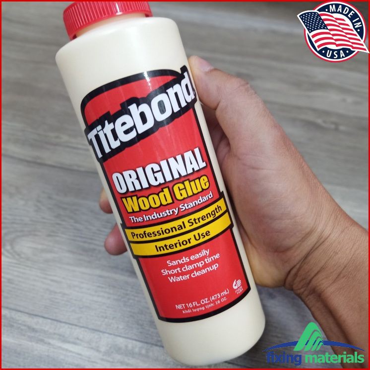 Combo 2 chai keo dán gỗ CHÍNH HÃNG Titebond Original + Premium (Xanh và đỏ, Made in USA)