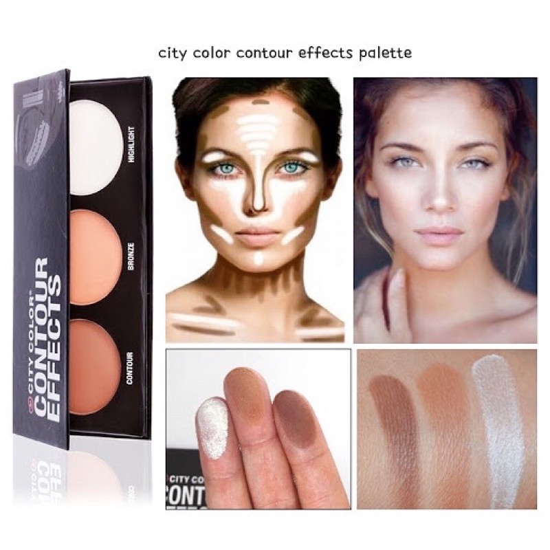 Bảng phấn tạo khối 3 ô City Color Contour Effects Palette | BigBuy360 - bigbuy360.vn