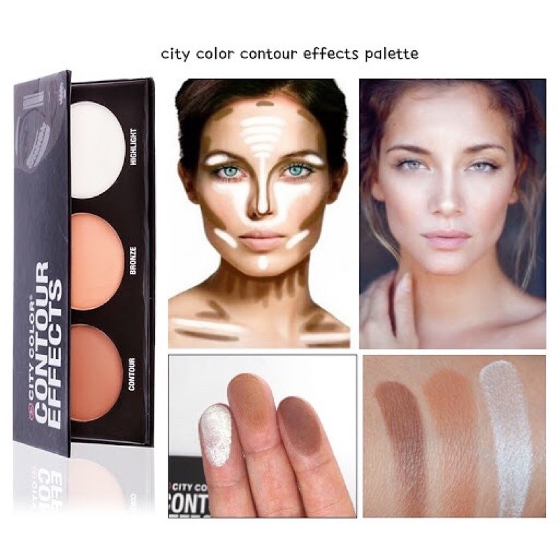 Bảng phấn tạo khối 3 ô City Color Contour Effects Palette