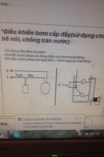 Van phao điện máy bơm 5m, co VAT