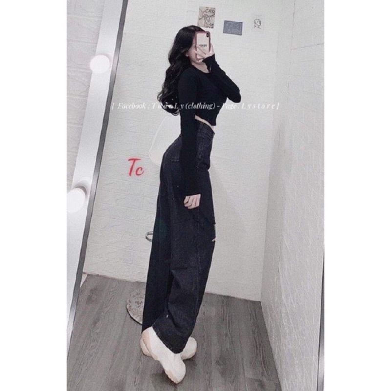 Quần bò óing rộng