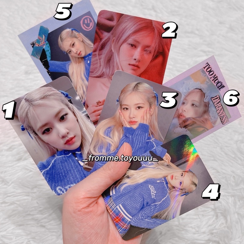 Ảnh photocard Jennie Rosé Lisa Jisoo card BLACKPINK chính hãng