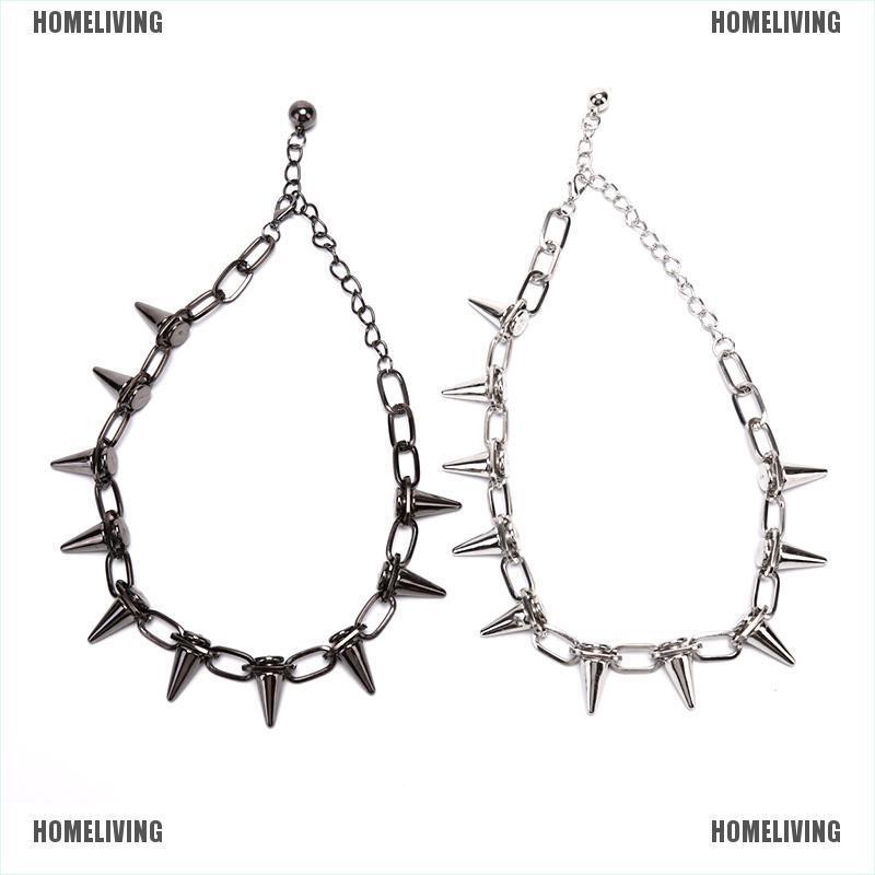 [Homeliving] Vòng Cổ Choker Đinh Tán Phong Cách Punk Rock Biker
