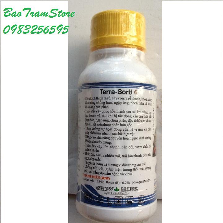 [SIEURE] Phân bón lá cao cấp siêu ra rễ Terra Sorb 4 Root chai 100ml hàng đẹp, phân phối chuyên nghiệp.