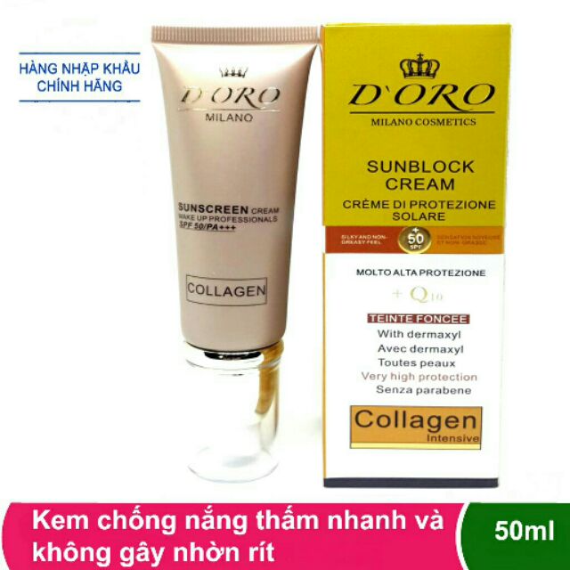 Kem chống nắng D'ORO