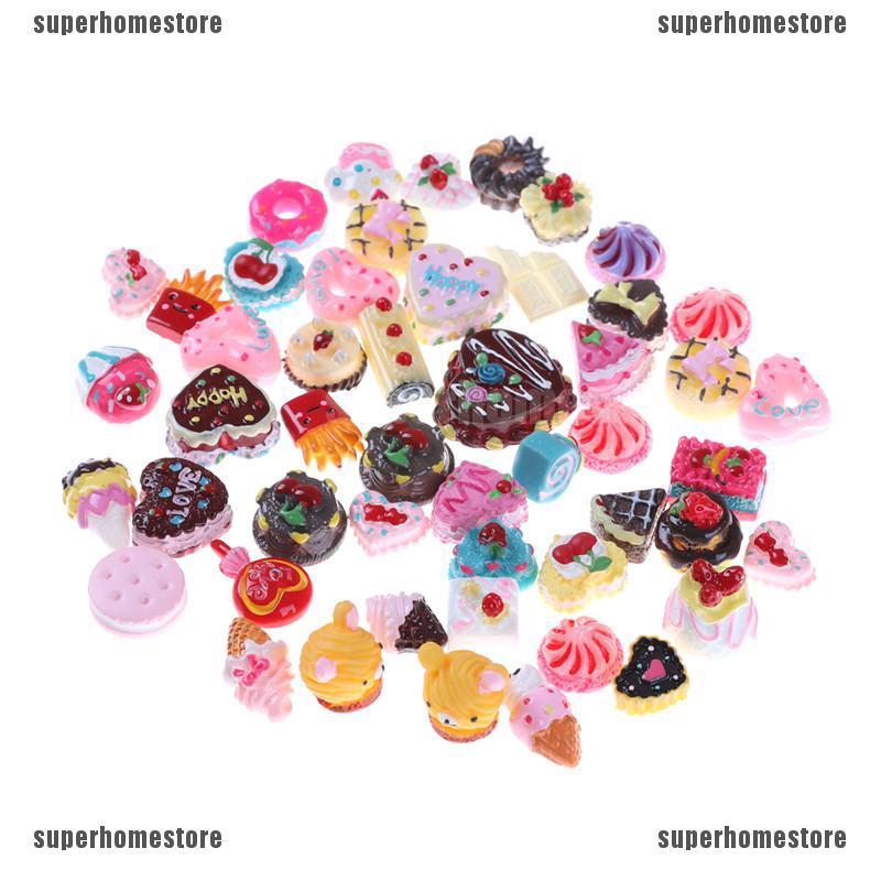 Set 10 Mô Hình Bánh Donut Xinh Xắn Dùng Để Trang Trí Nhà Búp Bê