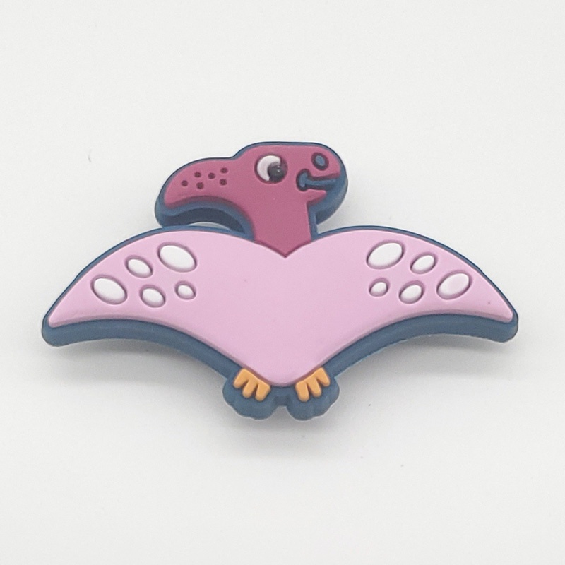 Giày Charm Phim hoạt hình Khủng long Cá sấu Charm Aceessories Jibbitz Crocodile crocs Clogs PVC Snap Quà tặng cho trẻ em