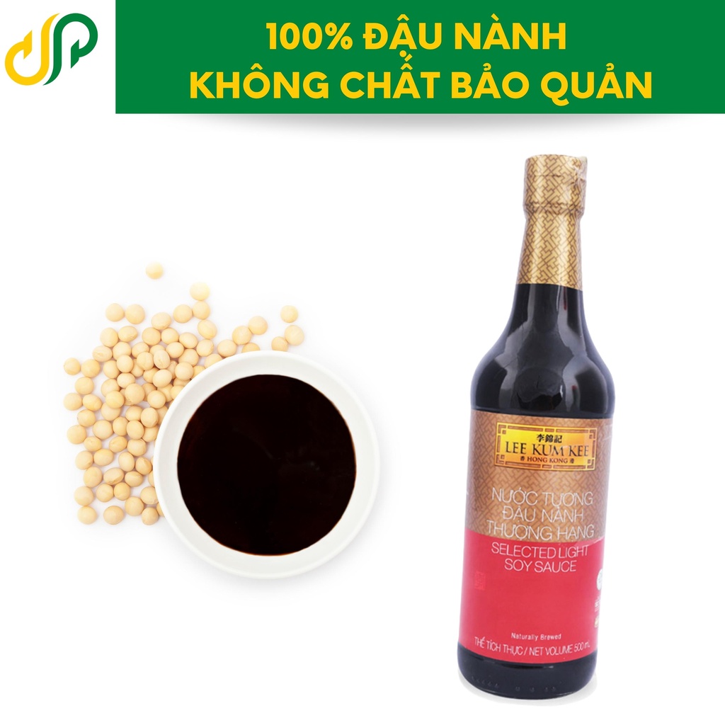 Nước tương đậu nành thượng hạng Lee Kum Kee chai 500ml