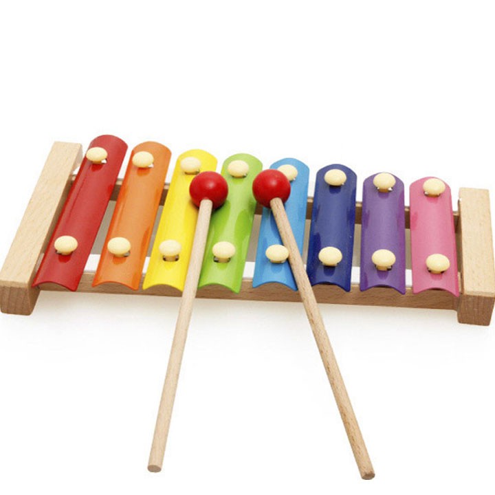 Đàn Xylophone 8 Thanh giúp bé học màu sắc, kích thích thính giác phát triển - đồ chơi Bi House