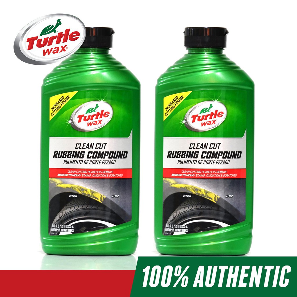 DUNG DỊCH ĐÁNH BÓNG BƯỚC 1, XÓA XƯỚC, XÓA Ố BỀ MẶT TURTLE WAX CLEAN CUT RUBBING COMPOUND 01415 532ML