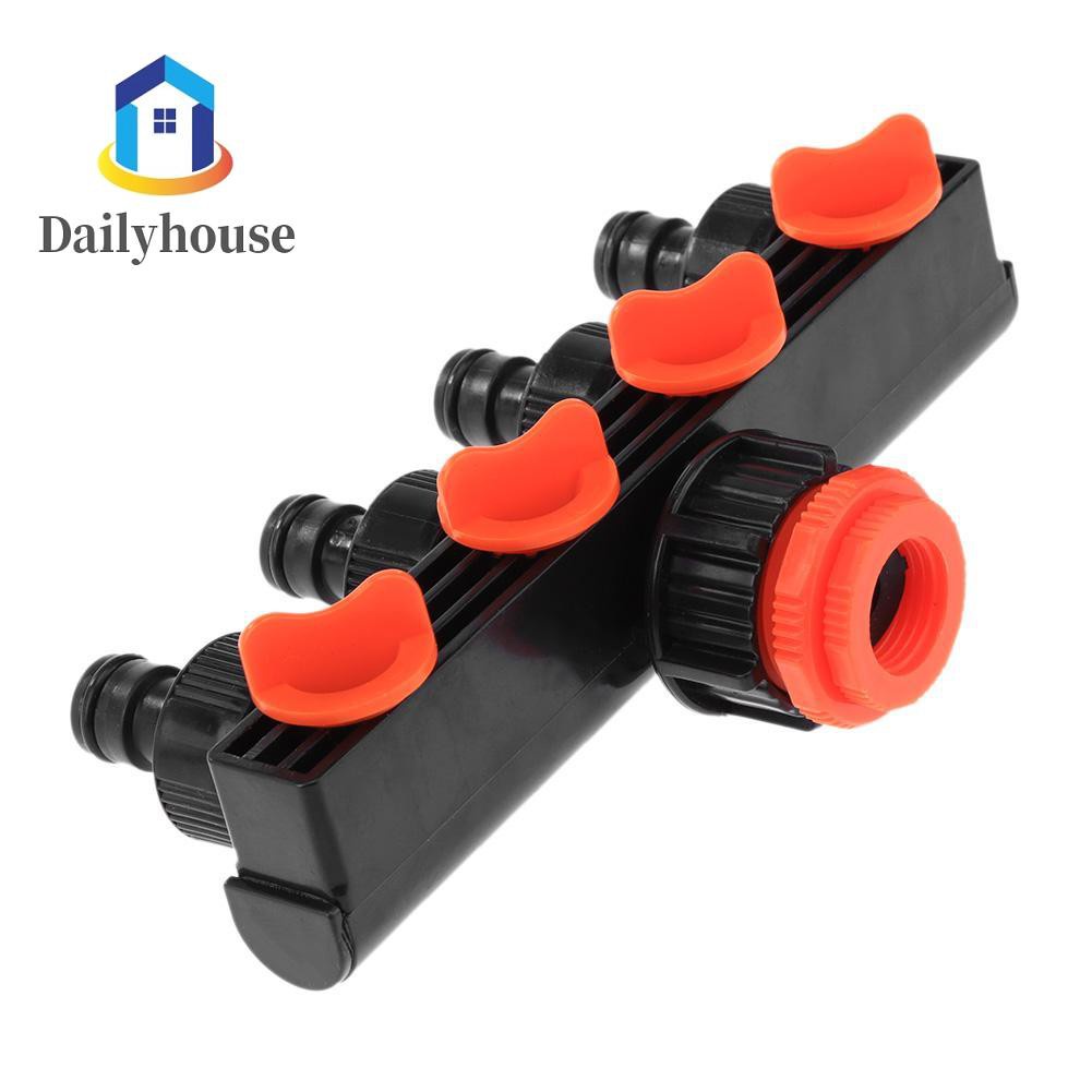 4 Way Faucet Connectors Hose Pipe Splitter Drip Irrigation Garden Watering