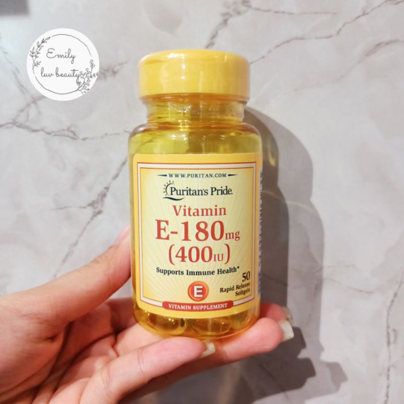 Viên uống bổ sung Vitamin E-400 IU Puritan's Pride lọ 50 viên