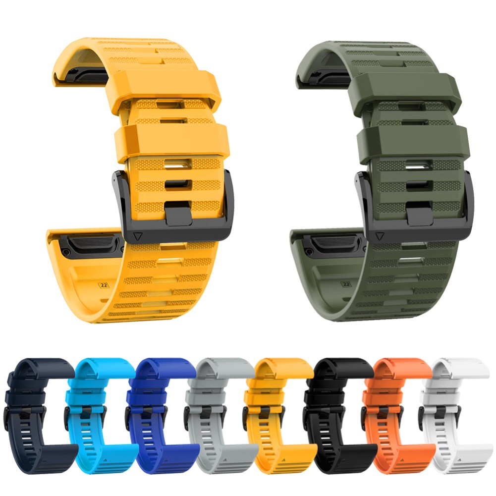 Dây đeo silicon 22mm thay thế cho dây đồng hồ Garmin Fenix 6 5 Forerunner 935