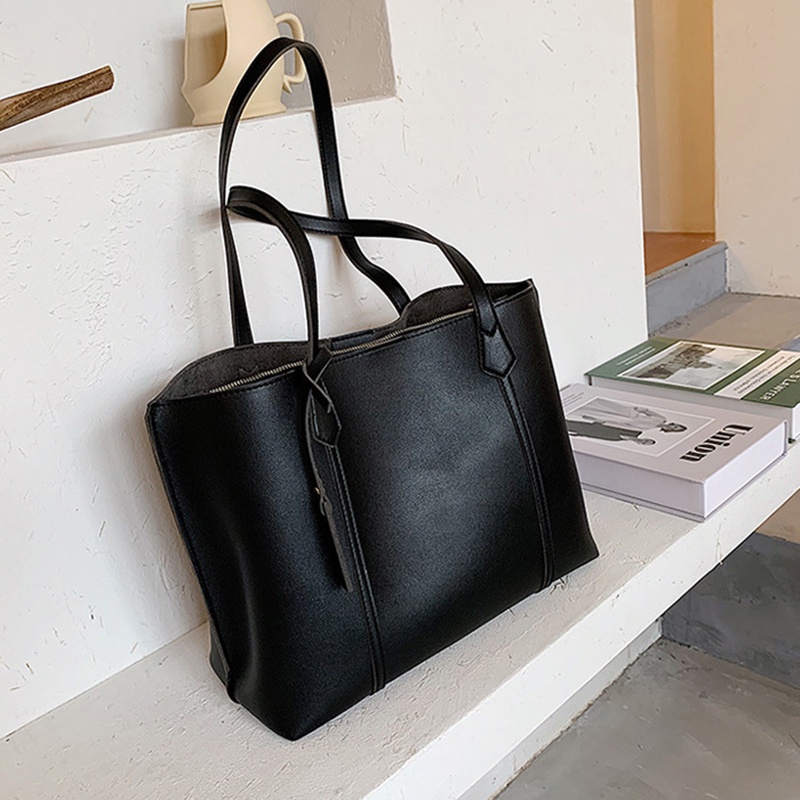 Túi Tote Đeo Vai Phong Cách Retro Đơn Giản Cho Nữ