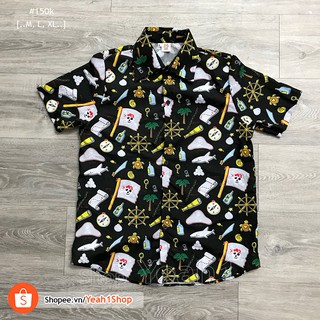 [Yeah1Shop]- Áo sơ mi cướp biển (M, L, XL) SMHH