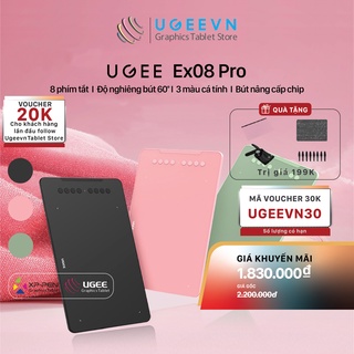 Bảng vẽ điện tử ugee ex08 pro 8192 lực nhấn 6x10 inch sử dụng trí tuệ nhân tạo ai