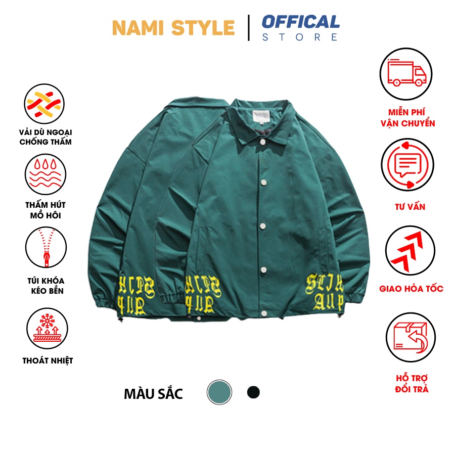 Áo khoác bomber nam nữ form rộng ulzzang unisex Hàn Quốc NQ710 U cao cấp cực đẹp