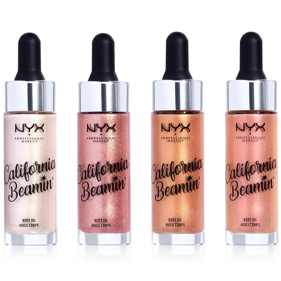 SET HIGHLIGHT NYX CALIFORNIA BEAMIN BODY OIL CHÍNH HÃNG - 8015