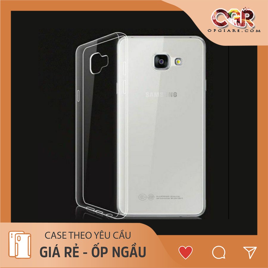 Ốp samsung a5 2016/ a5 2017/a5 2018 silicon dẻo trong suốt