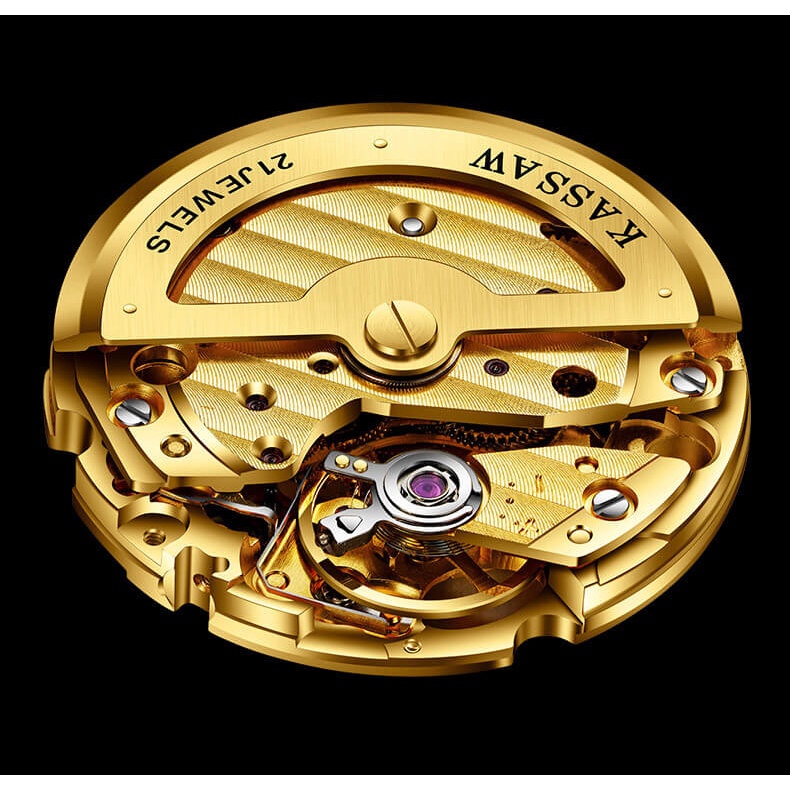 Đồng hồ nam chính hãng KASSAW K388-3 Kính sapphire ,chống xước,Chống nước ,BH 24 tháng,Máy cơ (Automatic) ,dây kim loại