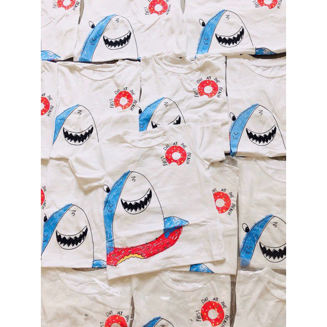 Áo thun Zara baby cá mập baby shark cho bé từ 10-20kg