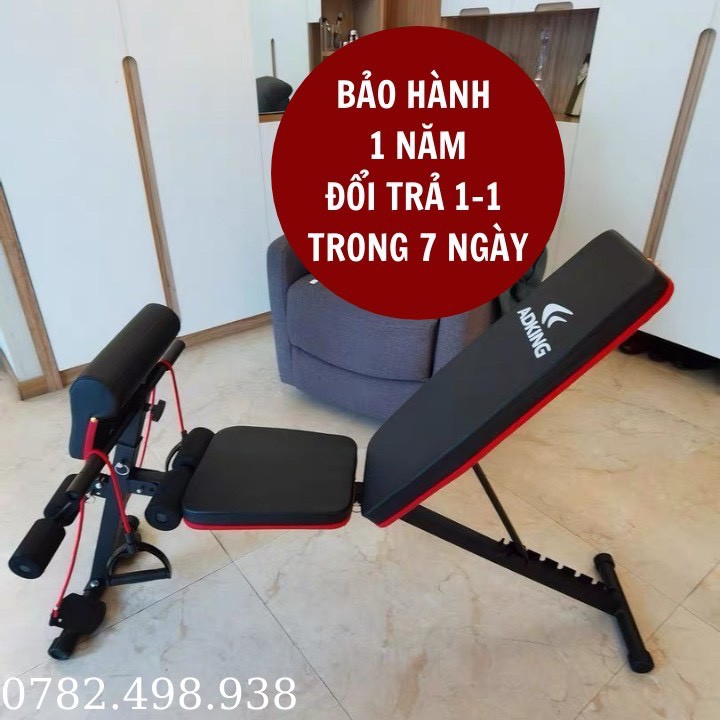 Ghế tập tạ đa năng, tập gym, ghế nằm đẩy tạ , gấp gọn (Bảo hành 12 tháng)