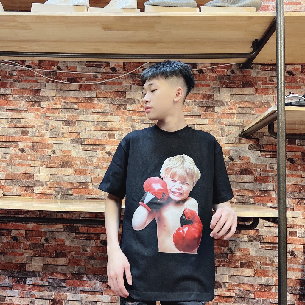 Áo thun tay lỡ , ao phông Boxing Boy chát liệu vải cotton 2 chiều co giãn thoáng mát.