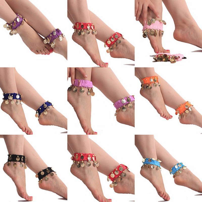 Vòng chân đính đồng xu tua rua phong cách Bohemian thời thượng | BigBuy360 - bigbuy360.vn