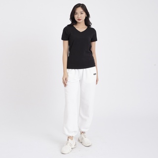 Áo thun nữ cổ tim - Đen