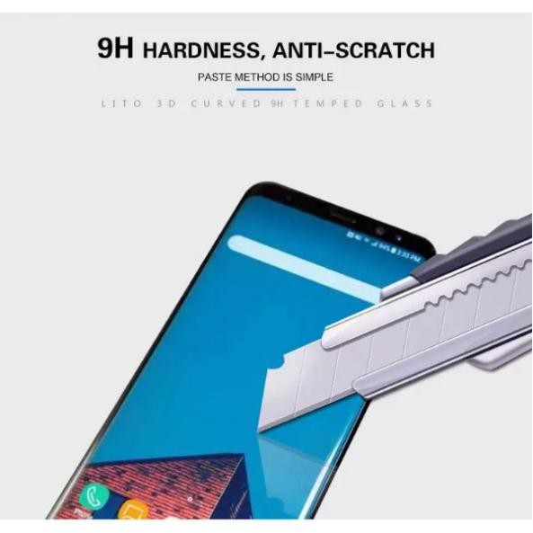 Kính cường lực Samsung Galaxy A6 , A6 plus , A8 , A8 plus full màn hình 9D / 10D tặng kèm giấy lau 2 mặt