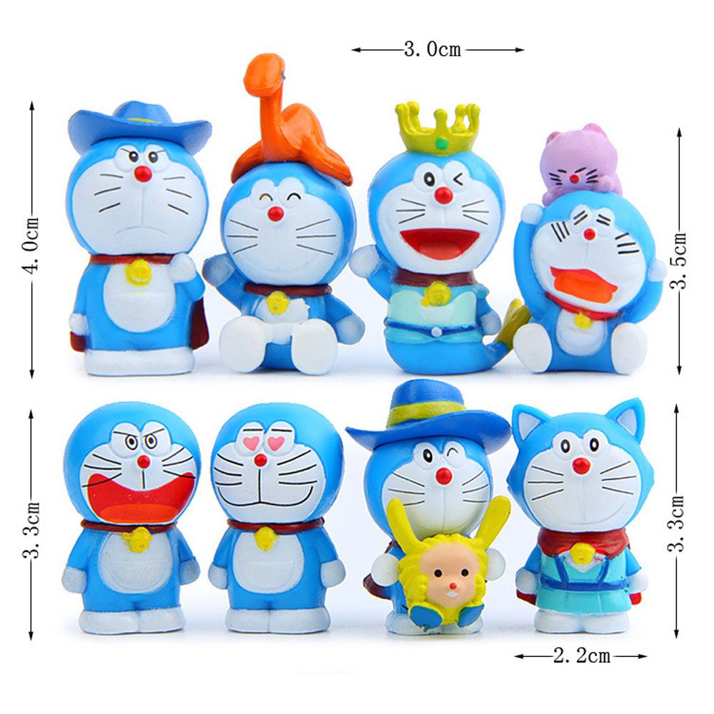 Set 8 mô hình Doraemon mini dùng cho trang trí
