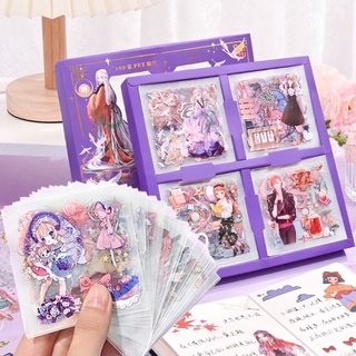 Set 100 tấm sticker hình dán trang trí sổ