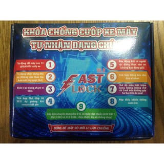 Thiết Bị Báo Động Chống Trộm Cướp Nóng Xe Máy FAST LOCK V2.0